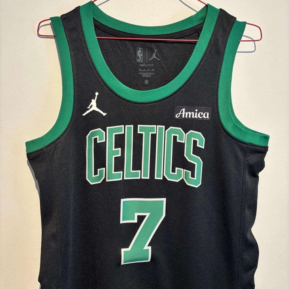 Boston Celtics Jaylen Brown Jersey Jordan Statement Swingman Small 40 Amica NBA - Picture 3 of 16